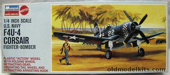 Monogram 1/48 F4U-4 Corsair - Blue Box Issue (F4U4), 6833 plastic model kit